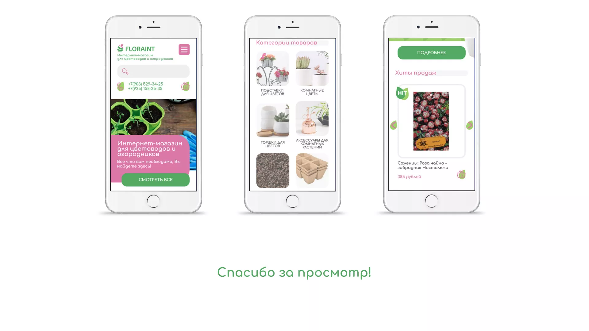 Создание логотипа и интернет-магазина «FLORAINT» в Арске